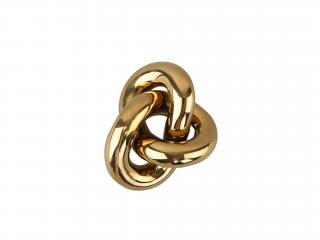 Cooee Design, Keramická dekorace uzel Knot, malý | zlatá