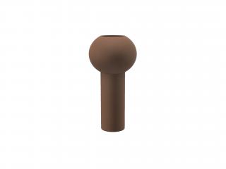 Cooee Design, Keramická váza Pillar Coconut, 24 cm | hnědá