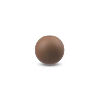 Cooee Design, Kulatá váza Ball Coconut | hnědá Velikost: 8 cm