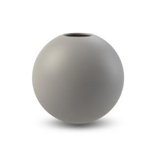Cooee Design, Kulatá váza Ball Grey | šedá Velikost: 20 cm