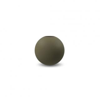 Cooee Design, Kulatá váza Ball Olive | olivová Velikost: 8 cm