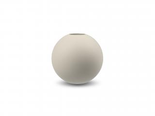 Cooee Design, Kulatá váza Ball Shell | krémová Velikost: 10 cm