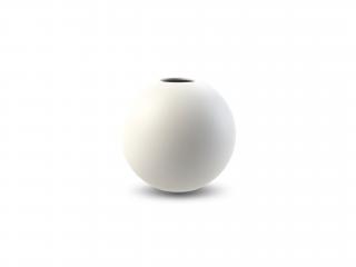 Cooee Design, Kulatá váza Ball White | bílá Velikost: 10 cm