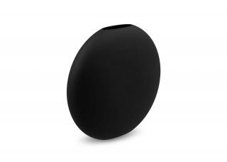 Cooee Design, Stylová keramická váza Pastille Black | černá Velikost: 15 cm