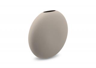 Cooee Design, Stylová keramická váza Pastille Sand | béžová Velikost: 20 cm