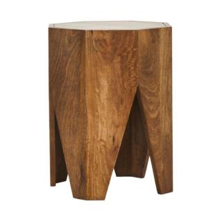 House Doctor, Dřevěná stolička / taburet Okta, 45 cm | Přírodní