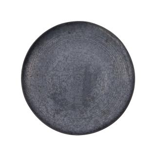 House Doctor, Servírovací talíř Pion Black/Brown , 36 cm | černá, hnědá