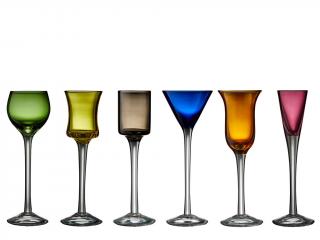 Lyngby Glas, Sklenice na panáka Snapselglas 50 ml 6ks | barevné
