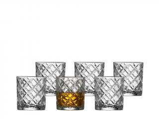Lyngby Glas, Sklenice na whisky Diamond 350 ml 6 ks | průhledná