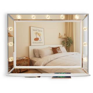 MMIRO, Hollywoodské make-up zrcadlo s osvětlením SR638, zrcadlový ram - 84 x 62 cm