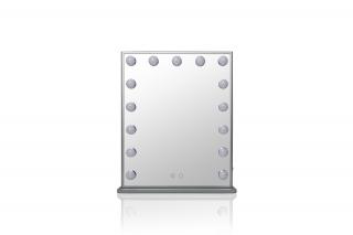 MMIRO, L605V, Hollywoodské make-up zrcadlo s LED osvětlením  42 x 51 cm | stříbrná