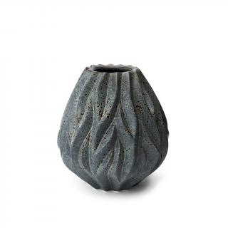 Morso, Porcelánová váza Flame Grey, 19 cm | šedá