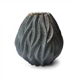 Morso, Porcelánová váza Flame Grey, 23 cm | šedá