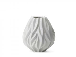 Morso, Porcelánová váza Flame White, 19 cm | bílá