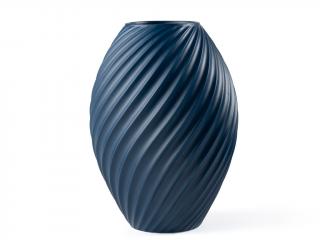 Morso, Porcelánová váza River Blue, 26 cm | modrá