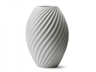 Morso, Porcelánová váza River White, 26 cm | bílá