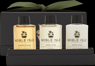 Noble Isle, Cestovní sada koupelových a sprchových gelů Travel Trio | 3 x 75ml