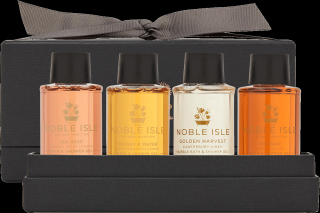 Noble Isle, Dárková sada koupelových a sprchových gelů Fragrance Sampler Gift Set | 4 x 30ml - Gels
