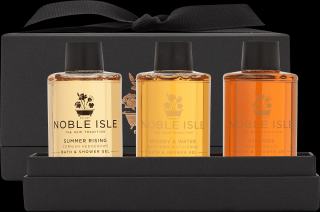 Noble Isle, Sada koupelových a sprchových gelů Warm & Spicy Bath & Shower Trio | 3 x 75ml