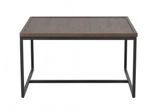 Rowico Home, Čtvercový konferenční stolek  DEERFIELD 70 cm | Hnědý