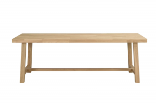 Rowico Home, Jídelní stůl z masivního dubu BROOKLYN Oak, 220x95 cm | dub, přírodní
