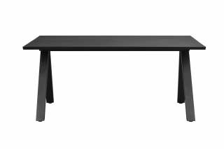 Rowico Home, Jídelní stůl z masivního dubu CARRADALE Black, 170x100 cm | černá
