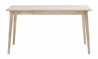 Rowico Home, Jídelní stůl z masivního dubu FILIPPA Whitewash, 140x90 cm | světle hnědá