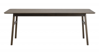Rowico Home, Jídelní stůl z masivního dubu NAGANO Brown, 205x95 cm | hnědá