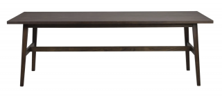 Rowico Home, Jídelní stůl z masivního dubu PLAINFIELD Brown, 220x100 cm | hnědá