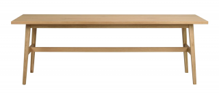 Rowico Home, Jídelní stůl z masivního dubu PLAINFIELD Oak, 220x100 cm | dub, přírodní