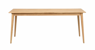 Rowico Home, Jídelní stůl z masivního dubu TYLER Oak, 180x90 cm | dub, přírodní