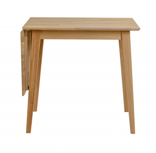 Rowico Home, Skládací jídelní stůl z masivního dubu FILIPPA Oak, 80x80 cm | dub, přírodní