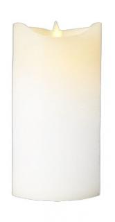 Sirius, LED svíčka Sara Exclusive, ø7,5x 15 cm | bílá