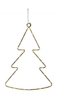 Sirius, Závěsná dekorace Liva Tree 30 Cm, stromeček | zlatá