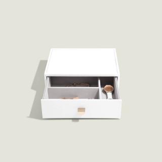 Stackers, Box na hodínky Pebble White Classic Accessory Drawer  | bílá