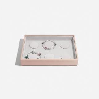 Stackers, Box na šperky s průhledným víkem Blush Classic 6 Charm Bracelet | růžová
