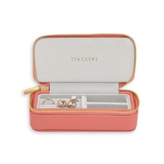 Stackers, Cestovní šperkovnice Medium Travel Grapefruit | lososová