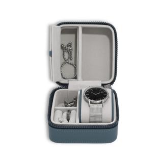 Stackers, Cestovní šperkovnice na hodinky a šperky Blue Canvas Watch & Jewellery Box | modrá