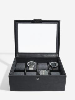 Stackers, Kazeta na hodinky 8 Piece Watch Box | černá