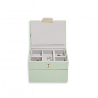 Stackers, Mikro krabička na šperky Micro Jewellery Box Sage Green | zelená