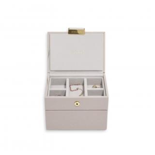 Stackers, Mikro krabička na šperky Micro Jewellery Box Taupe | šedobéžová