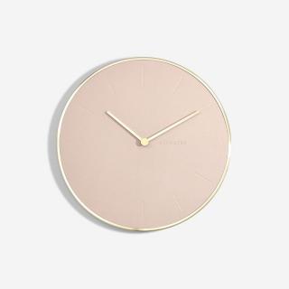 Stackers, Nástěnné hodiny Blush Pink & Brushed Gold Clock | růžová