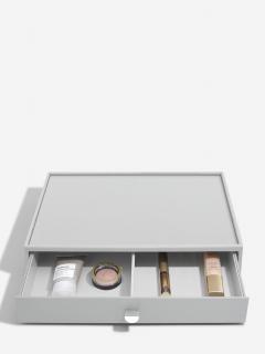 Stackers, Oragnizér na kosmetiku Makeup Organiser Drawer Pebble Grey | šedá