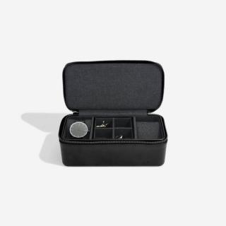 Stackers, Pánská cestovní šperkovnice Black Large Travel Watch and Cufflink Box | černá