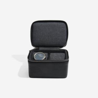 Stackers, pánská cestovní šperkovnice na hodinky Black Large Travel Watch Box | černá