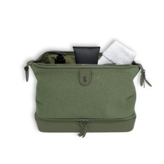 Stackers, Panská kosmetická taška Washbag Green Canvas | zelená