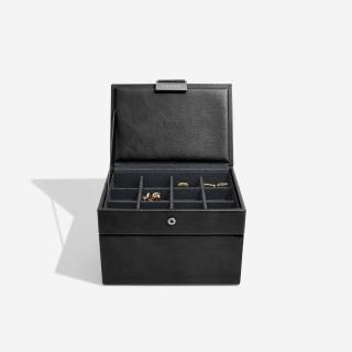 Stackers, Pánská šperkovnice 2 v 1 Cufflink & Watch Box | černá