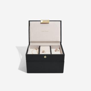 Stackers, Šperkovnice 2 v 1 Black Mini Jewellery Box | černá