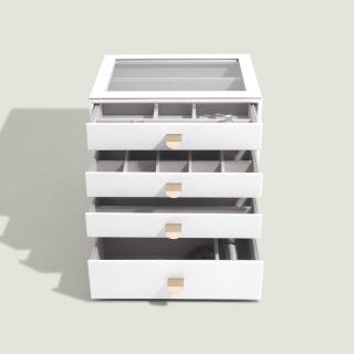 Stackers, Šperkovnice se šuplíky 4 v 1 White Classic Drawers | bílá