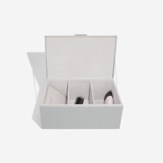 Stackers, Úložný box Pebble Grey & Chrome Medium Storage Box | šedá